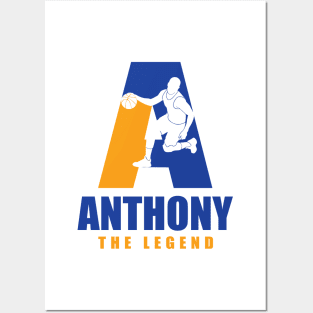 Anthony Custom Player Basketball Your Name The Legend Posters and Art
